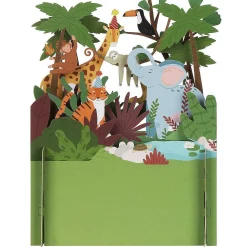 Animals In The Jungle 3D Pop Up Card><noscript><img width=