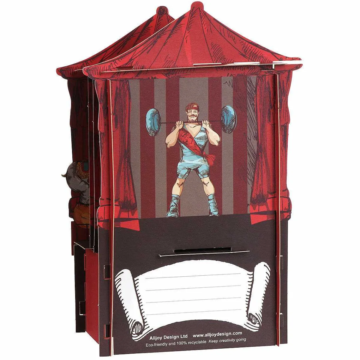 Circus Paper Theatre 3D Pop Up Birthday Card>Alljoy Design New