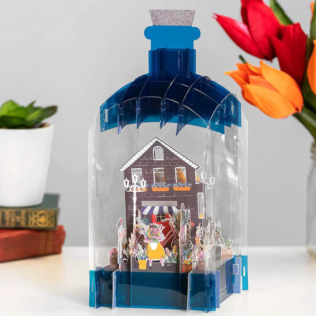 Flower Shop 3D Keepsake Art Bottle With Mini Card>Alljoy Design Shop