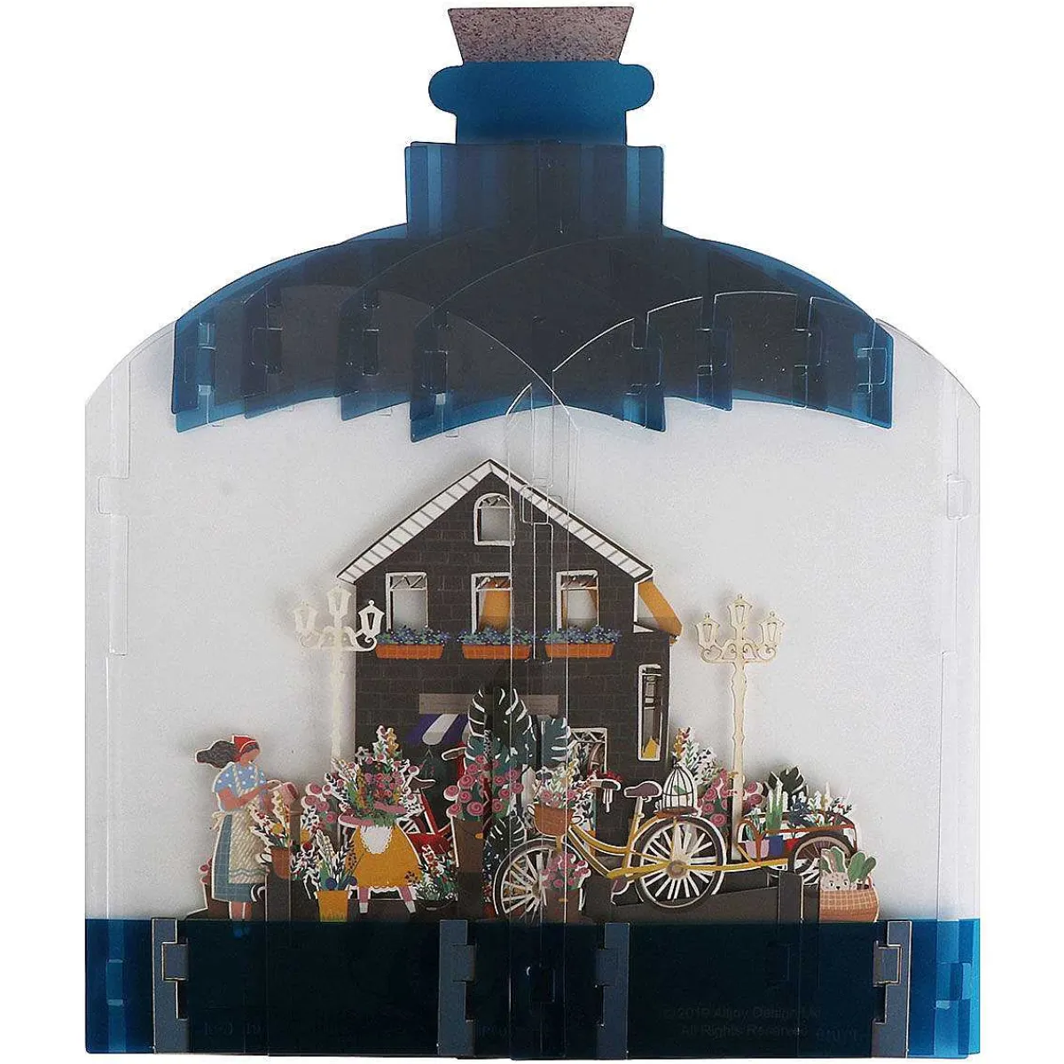 Flower Shop 3D Keepsake Art Bottle With Mini Card>Alljoy Design Shop