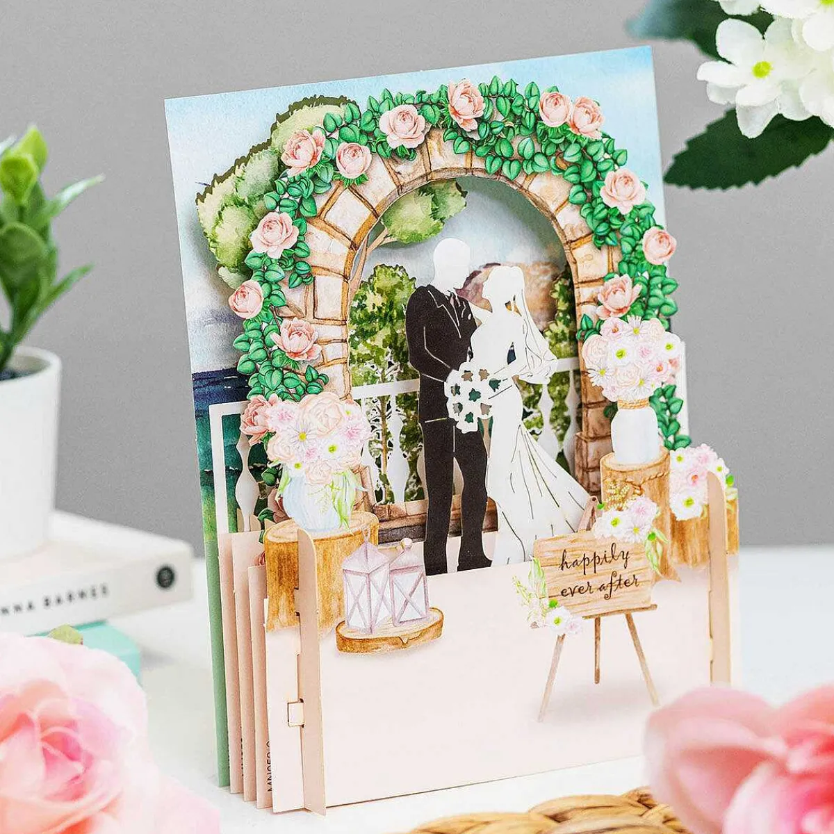 Happily Ever After Wedding 3D Pop Up Card>Alljoy Design Cheap