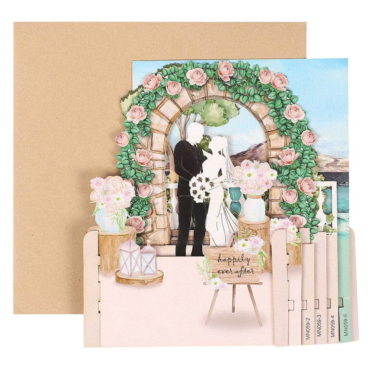Happily Ever After Wedding 3D Pop Up Card>Alljoy Design Cheap