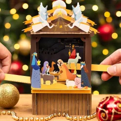 Nativity Paper Theatre 3D Pop Up Christmas Card><noscript><img width=