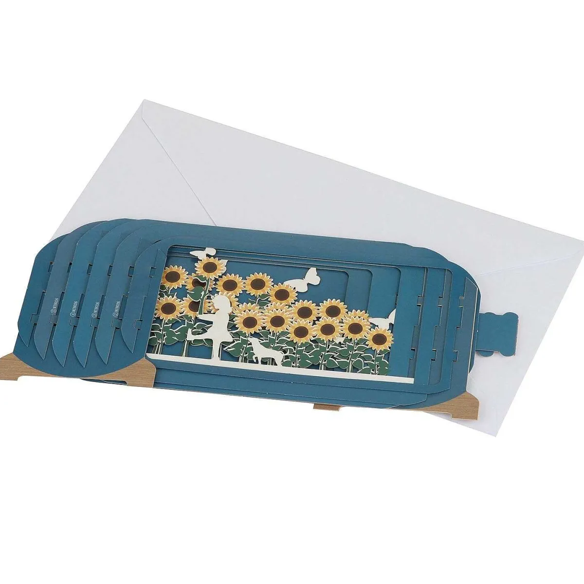 Sunflowers Message In A Bottle Card>Alljoy Design Cheap