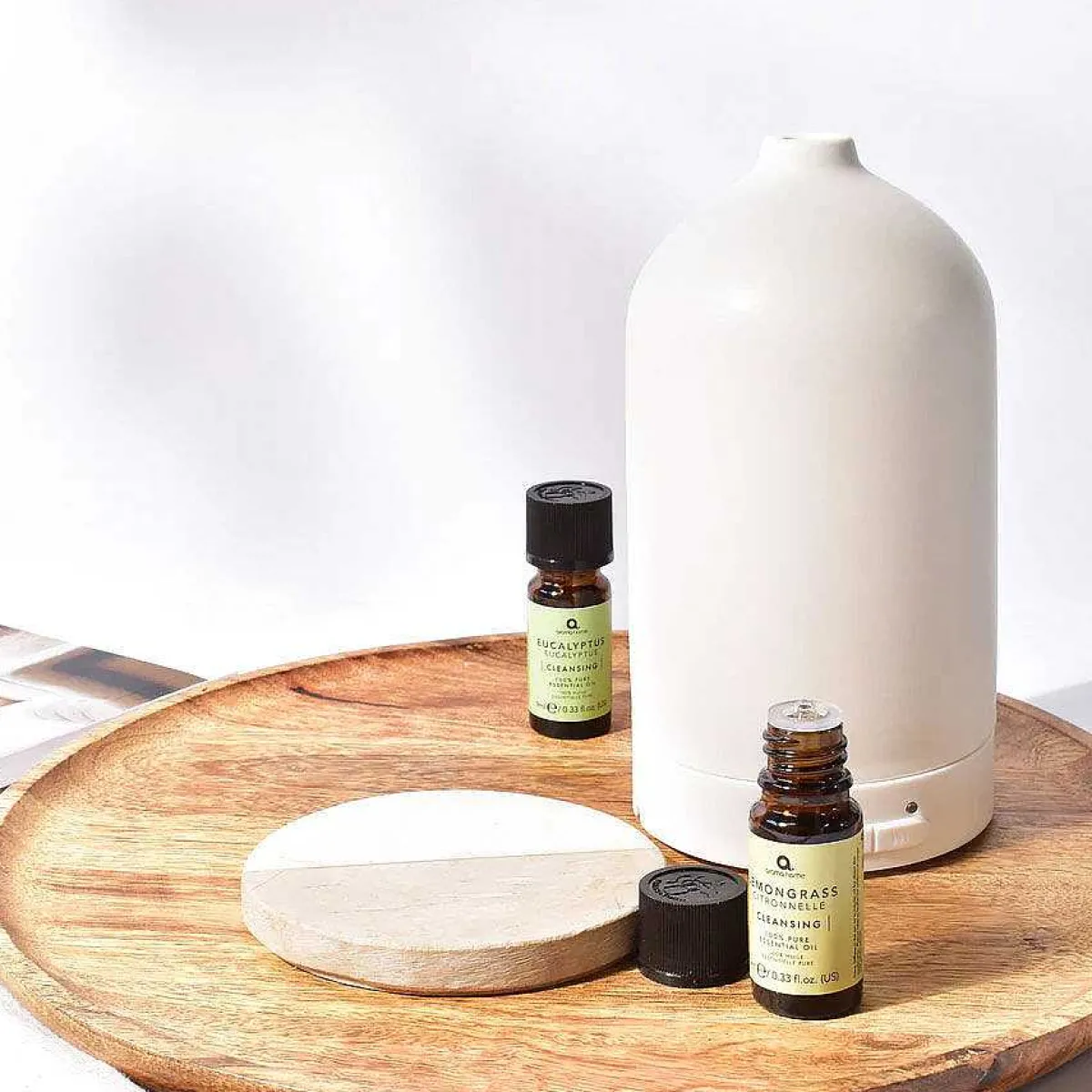 Serenity Cream Ceramic Ultrasonic Diffuser>Aroma Home Fashion