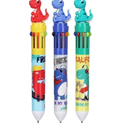 Assorted Dinosaur 10-In-1 Multi-Coloured Pen>Temptation Gifts Best
