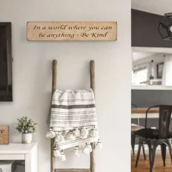'Be Anything Be Kind' Long Natural Wooden Sign>Austin Sloan Discount
