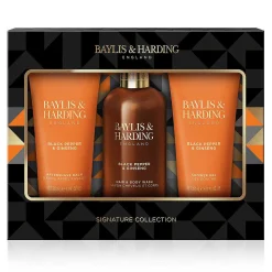 Black Pepper & Ginseng Men's Bathing 3 Piece Gift Set>Baylis & Harding Discount