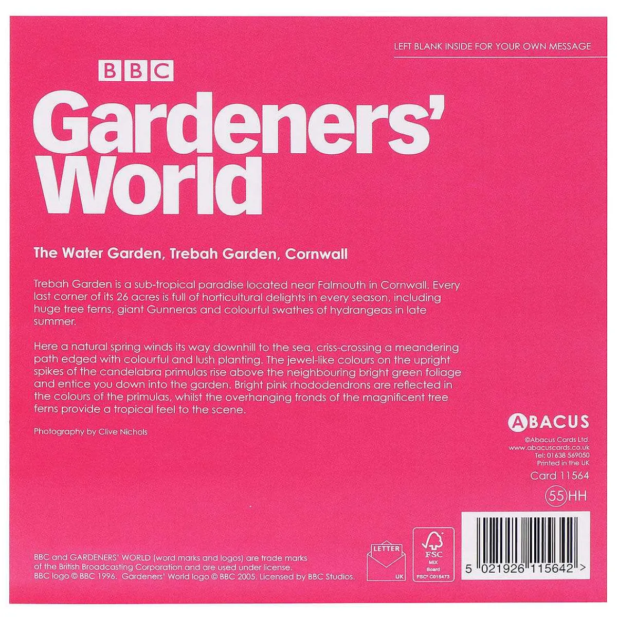 Gardeners' World - The Water Garden Greetings Card>BBC Discount