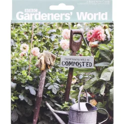 Gardeners' World Garden Signs Set Of 6 Blank Notecards>BBC Cheap