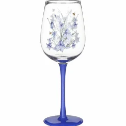 Bee-Tanical Bluebells Wine Glass>Temptation Gifts Cheap