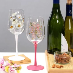 Bee-Tanical Honeysuckle Wine Glass><noscript><img width=