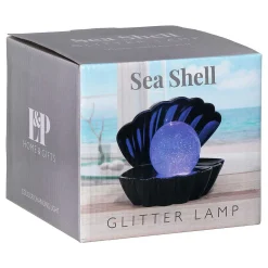 Black Glitter Pearl Seashell Colour Changing Mood Light><noscript><img width=