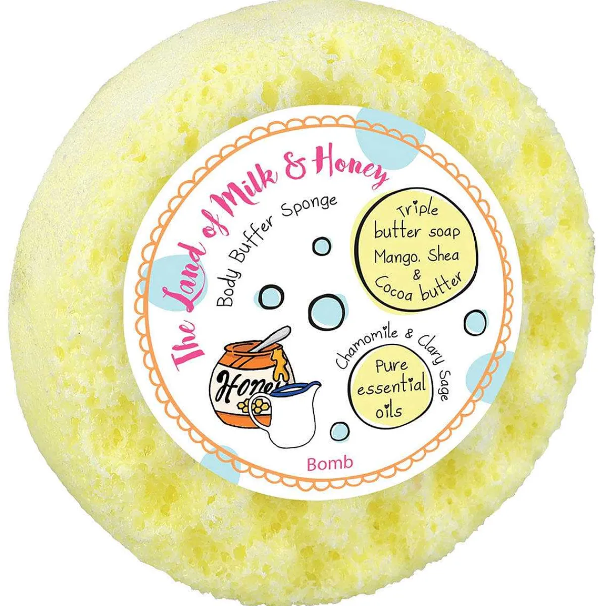 The Land Of Milk And Honey Body Buffer 200G Shower Soap>Bomb Cosmetics Store