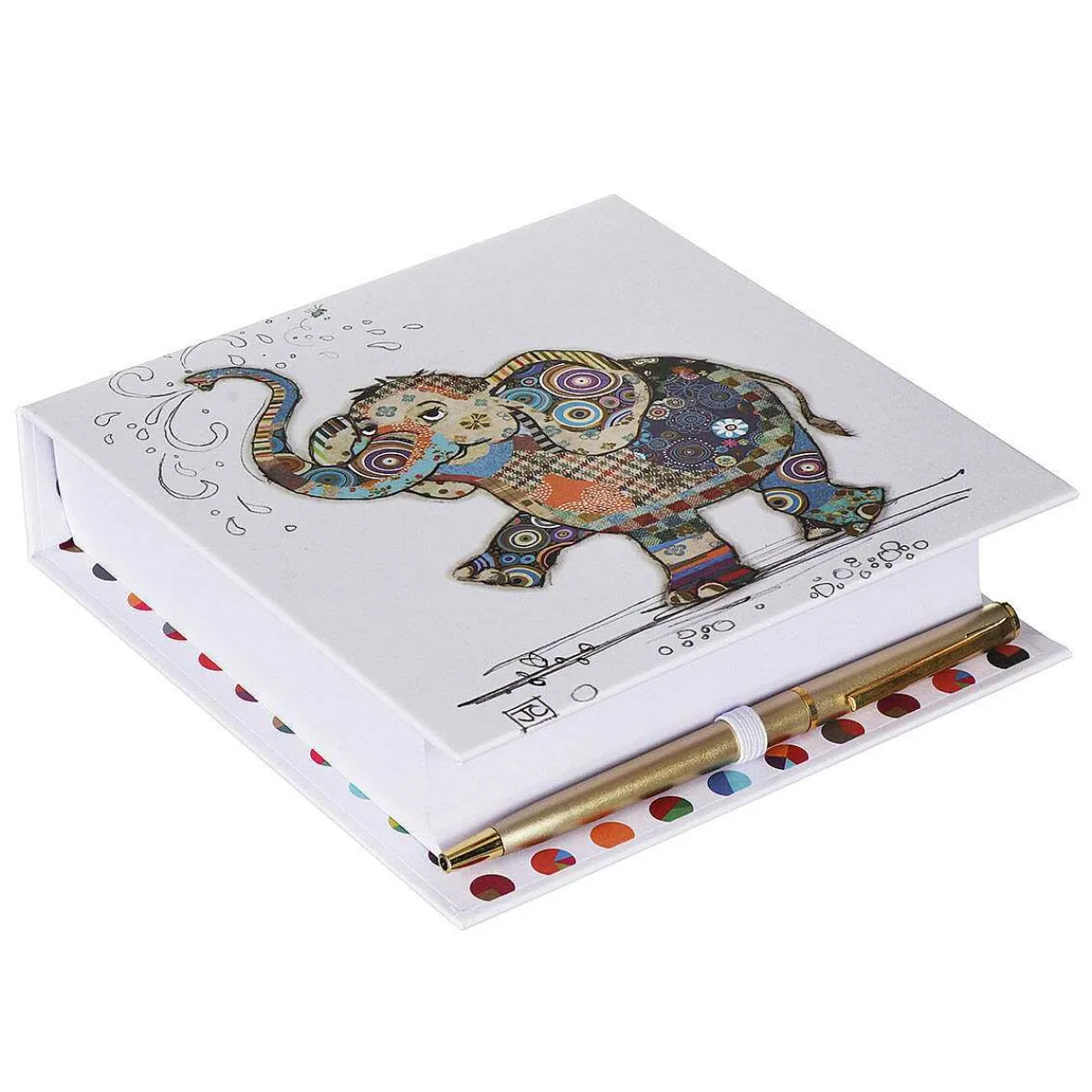 Eddie Elephant Memo Pad & Pen>Bug Art Fashion