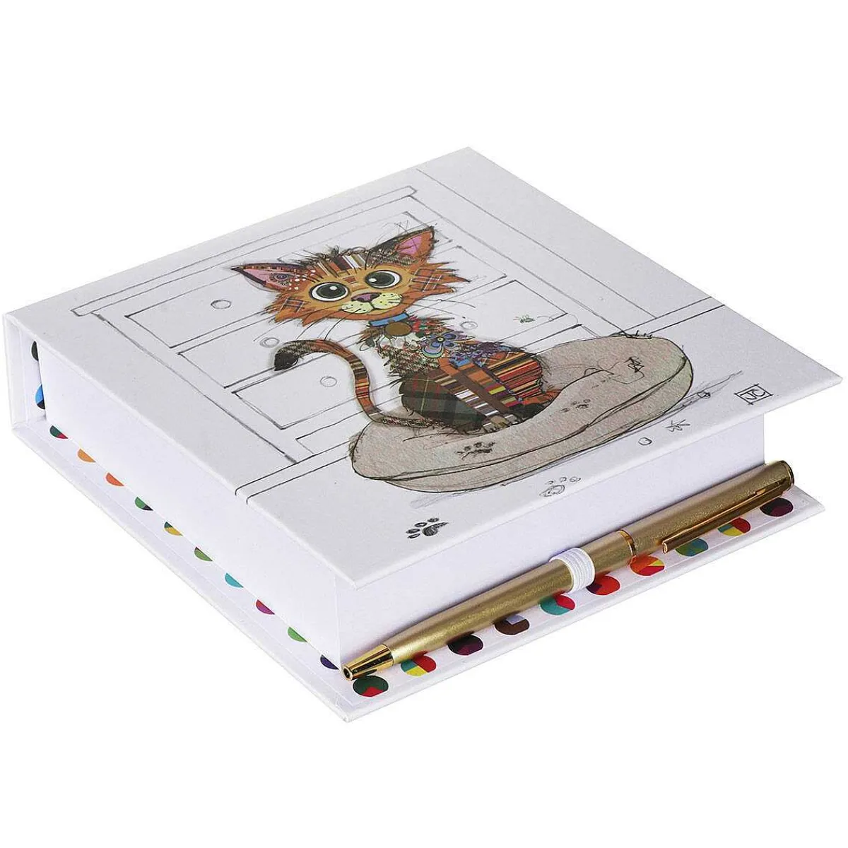 Kimba Kitten Memo Pad & Pen>Bug Art Outlet