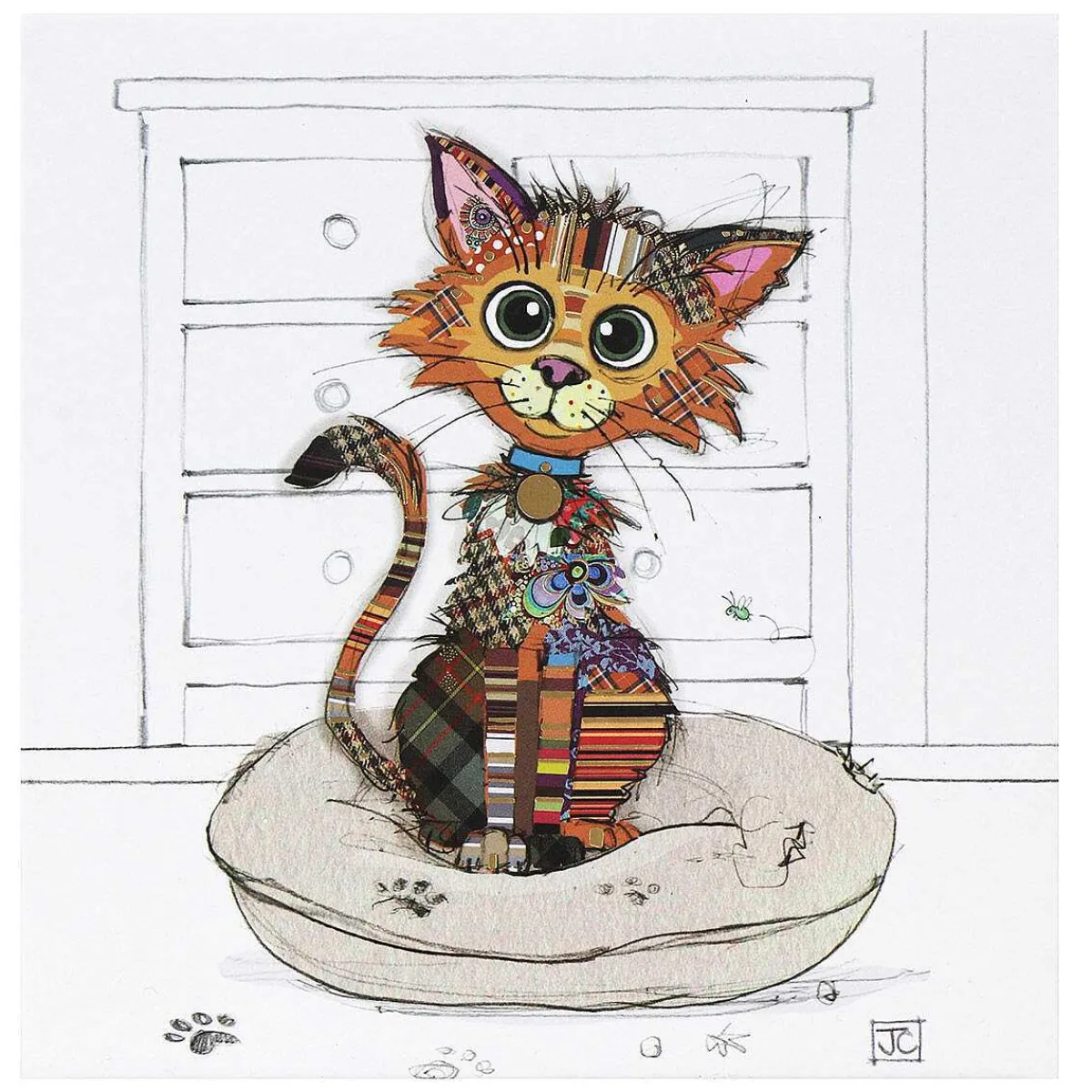 Kimba Kitten Memo Pad & Pen>Bug Art Outlet