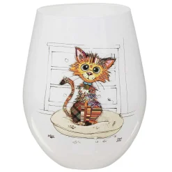 Kimba Kitten Stemless Glass>Bug Art Hot