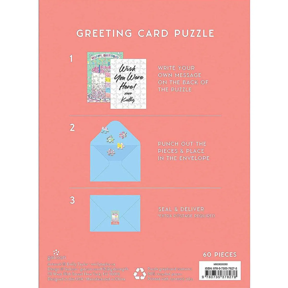 Cake' Birthday Card With Jigsaw Puzzle>Temptation Gifts Discount