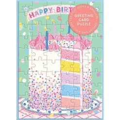 Cake' Birthday Card With Jigsaw Puzzle><noscript><img width=
