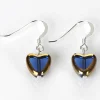 Blue Gold Edged Hearts Earrings>Carrie Elspeth Sale