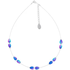 Blue/Pink Peardrops Necklace>Carrie Elspeth Outlet
