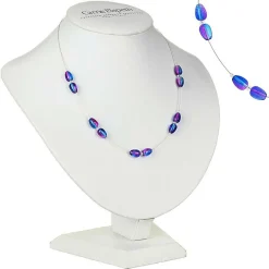 Blue/Pink Peardrops Necklace>Carrie Elspeth Outlet