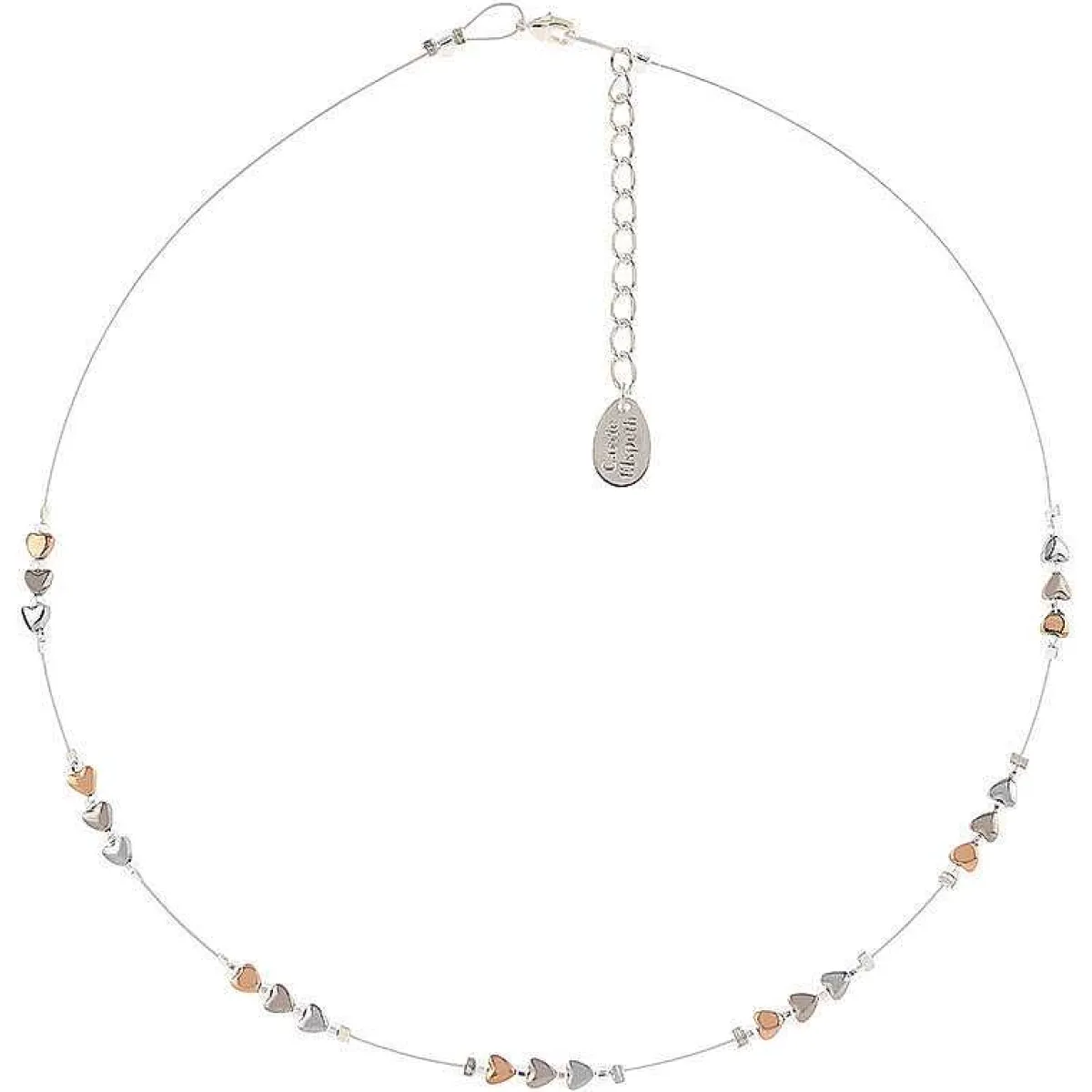 Cariad Hearts Spaced Necklace>Carrie Elspeth Fashion