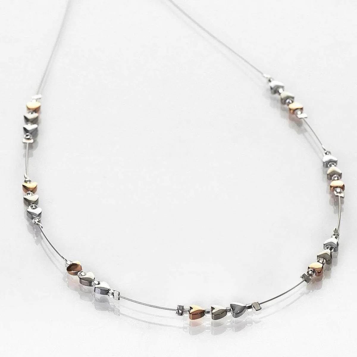 Cariad Hearts Spaced Necklace>Carrie Elspeth Fashion