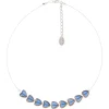 Blue Gold Edged Hearts Necklace>Carrie Elspeth Online