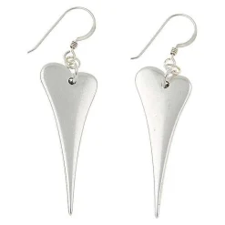 Elongated Heart Earrings>Carrie Elspeth Store