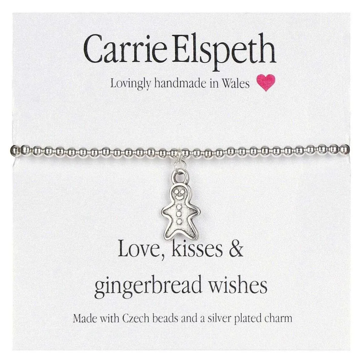 Gingerbread Wishes Sentiment Bracelet>Carrie Elspeth Flash Sale