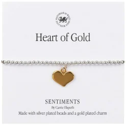 'Heart Of Gold' Sentiment Bracelet>Carrie Elspeth Cheap