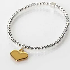 Heart With Love Sentiment Bracelet>Carrie Elspeth Discount