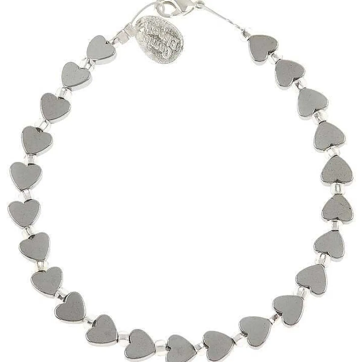 Mini Hematite Heart Bracelet>Carrie Elspeth Discount