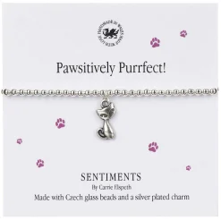 'Pawsitively Purrfect' Sentiment Bracelet>Carrie Elspeth Online
