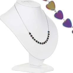 Rainbow Hearts Hematite Necklace>Carrie Elspeth Best Sale