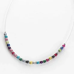Rainbow Miracle & Haematite Links Necklace><noscript><img width=