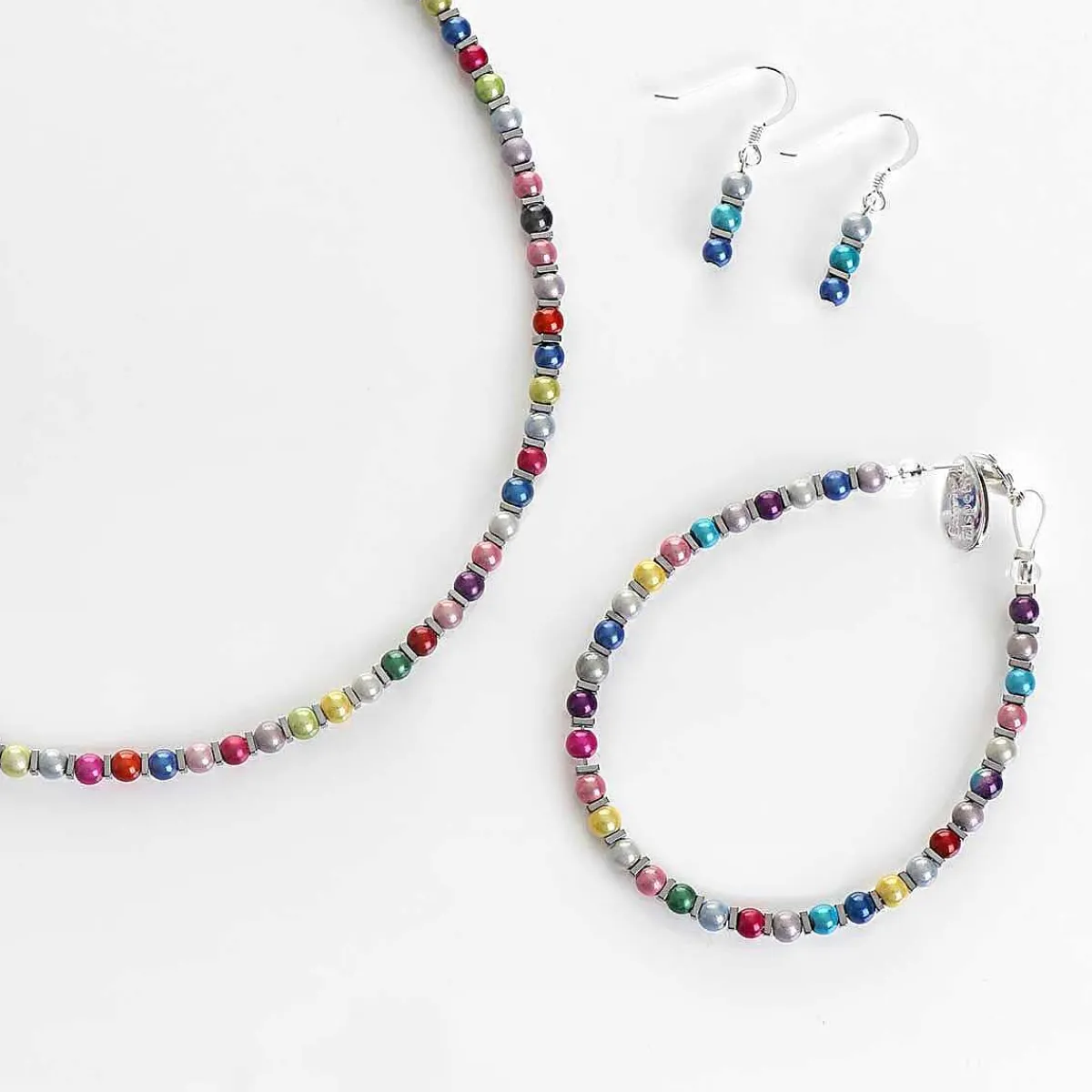 Rainbow Miracle & Haematite Full Necklace>Carrie Elspeth Online