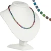 Rainbow Satin Cubes Full Necklace>Carrie Elspeth Fashion