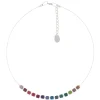 Rainbow Satin Cubes Links Necklace>Carrie Elspeth Cheap