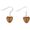 Sepia Gold Edged Hearts Earrings>Carrie Elspeth Flash Sale
