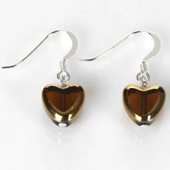 Sepia Gold Edged Hearts Earrings>Carrie Elspeth Flash Sale