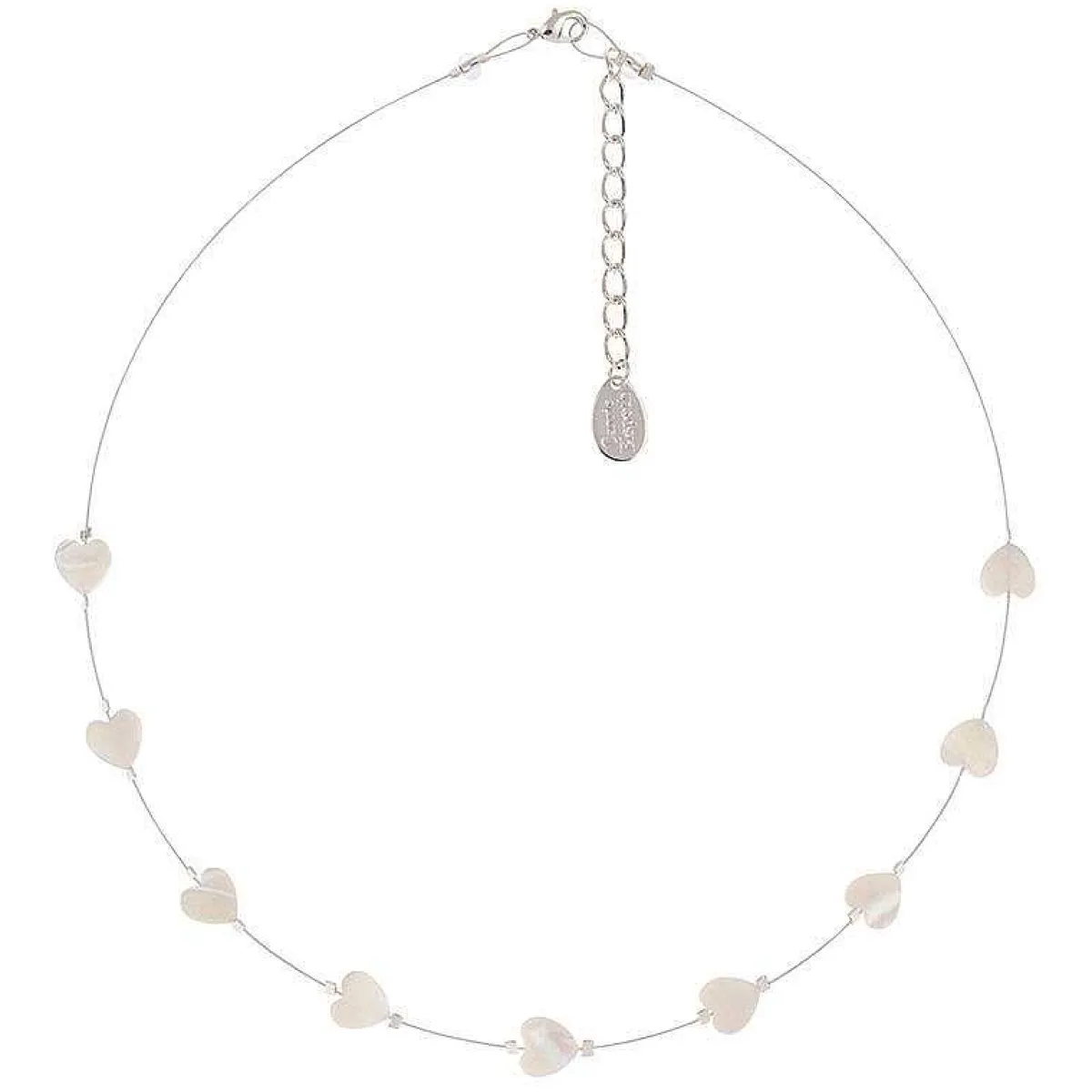 Shell Hearts Spaced Necklace>Carrie Elspeth Shop