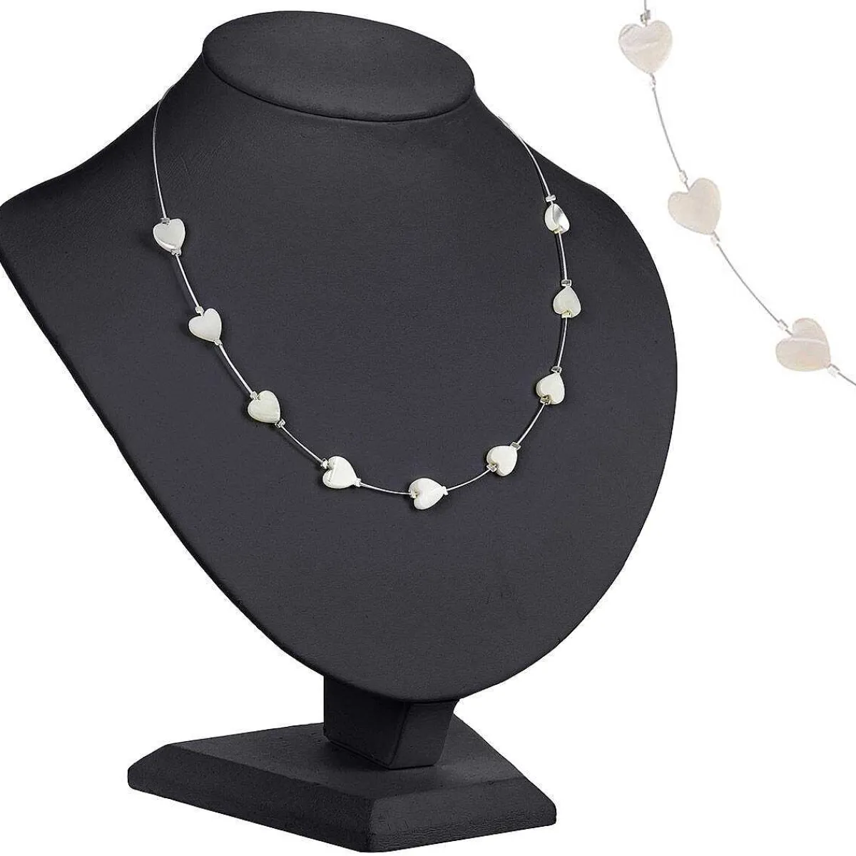 Shell Hearts Spaced Necklace>Carrie Elspeth Shop