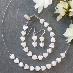 Shell Hearts Duo Earrings><noscript><img width=