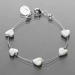 Shell Hearts Spaced Bracelet>Carrie Elspeth Store