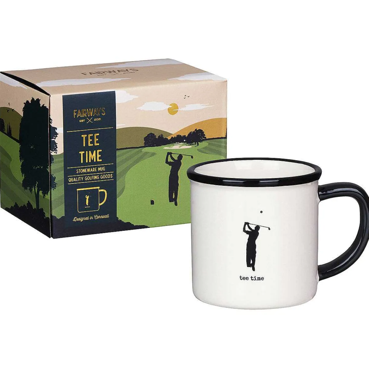 Fairways 'Tee Time' Golf Boxed Mug>CGB Giftware Flash Sale