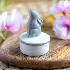Send With Love Ceramic Stargazing Hare Trinket Pot><noscript><img width=