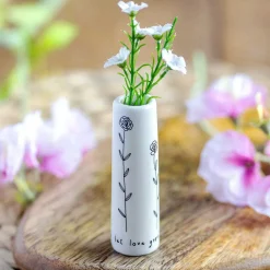 Send With Love 'Let Love Grow' 8Cm Ceramic Bud Vase>CGB Giftware Hot
